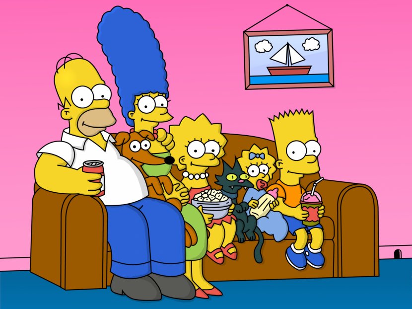 Homer Simpson Bart Maggie Marge Lisa - Fiction - Simpsons Transparent PNG