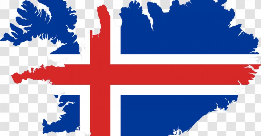 Flag Of Iceland Map National - Norway - Prepares Clipart Transparent PNG