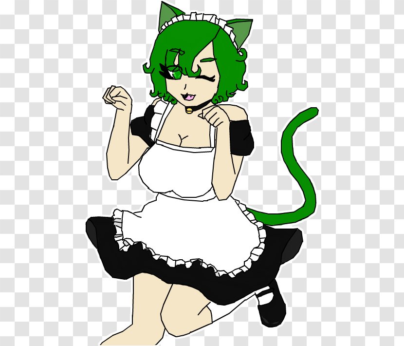 Cat Work Of Art - Cartoon - Maid Transparent PNG