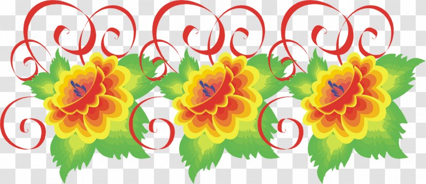 Floral Design Embroidery Clip Art - Cut Flowers - Fo Transparent PNG