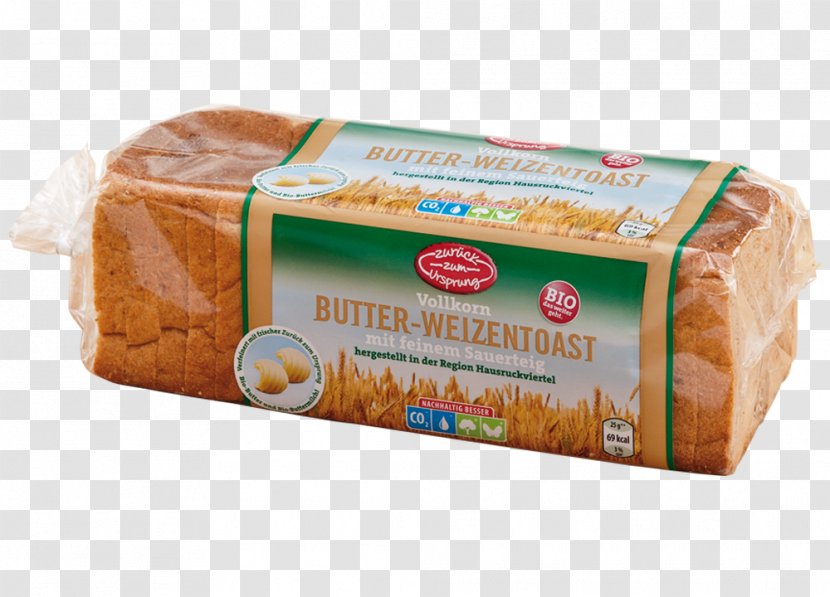 Organic Food Whole Grain Processed Cheese Flavor - Butter Toast Transparent PNG