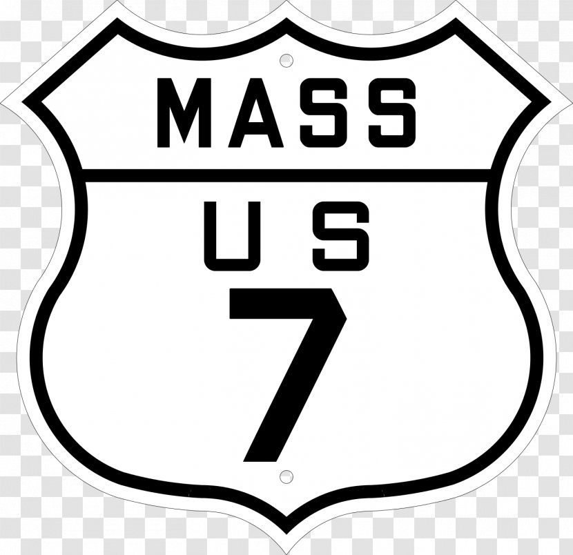 Massachusetts Michigan Clip Art U.S. Route 7 Logo - Signage Transparent PNG