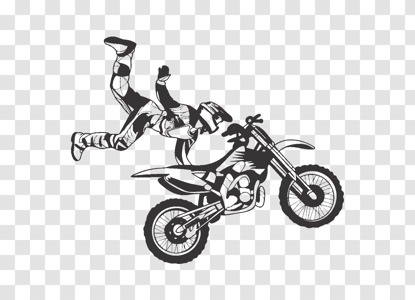 Motorcycle Stunt Riding Motocross Decal Sticker - Racing Transparent PNG