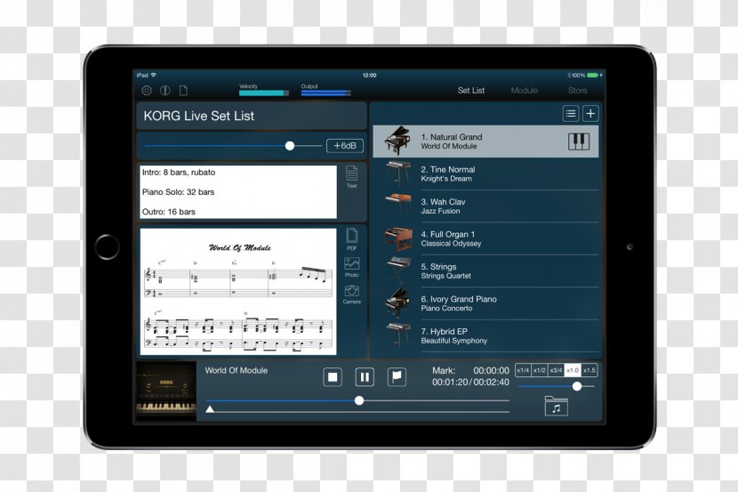 Korg Sound Module Handheld Devices ITunes Musical Keyboard - Tree - Frame Transparent PNG