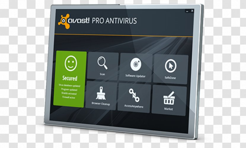 Avast Antivirus Software Internet Security Computer - Silhouette - GO PRO Transparent PNG