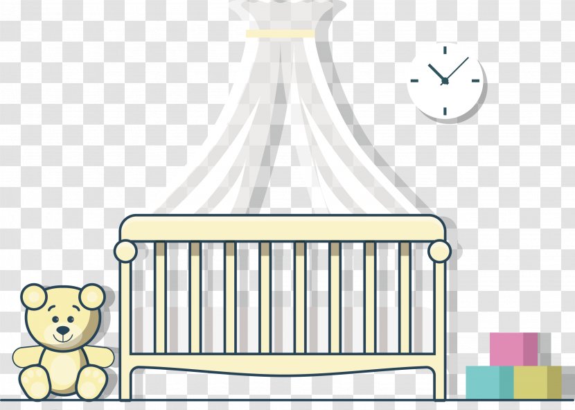 Bedroom Infant Bed Mosquito Net - Apartment - Flat Design Material Transparent PNG