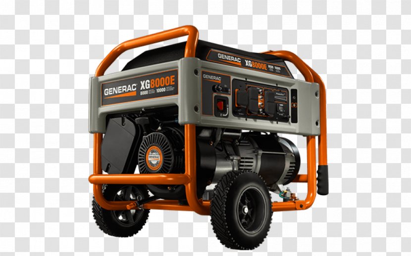 Electric Generator Engine-generator Generac Power Systems Standby Gasoline - Outage - Oil Gauge Transparent PNG