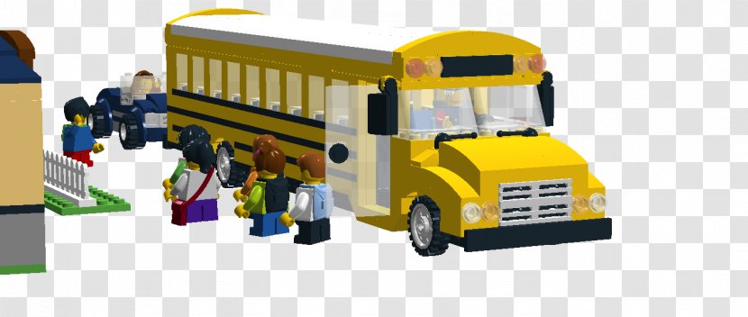 School Bus Car LEGO Motor Vehicle - Model Transparent PNG