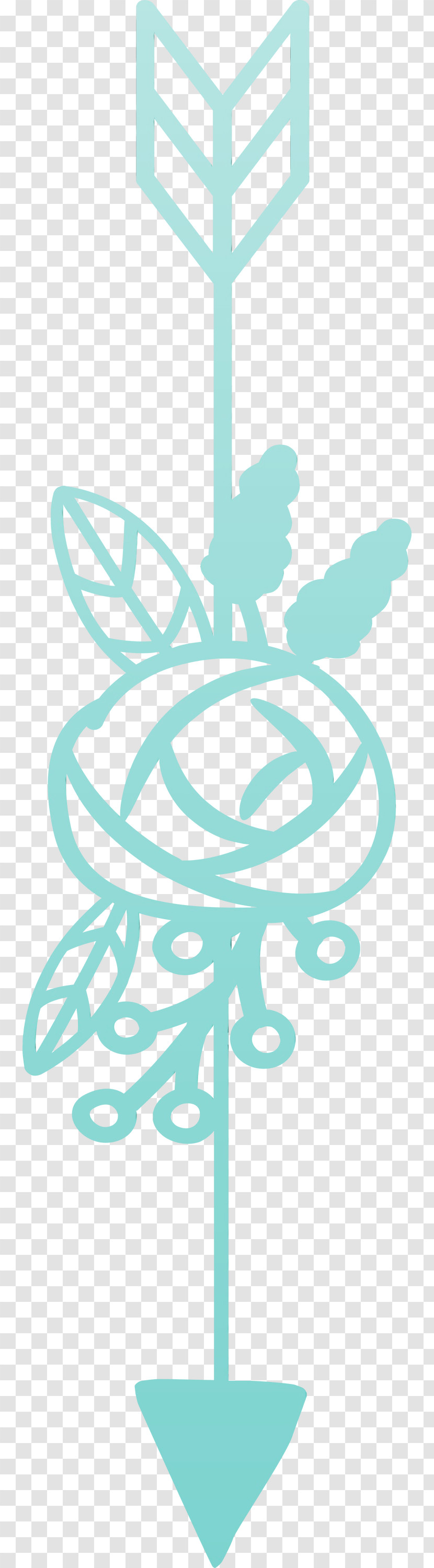 Turquoise Teal Aqua Font Line Art Transparent PNG