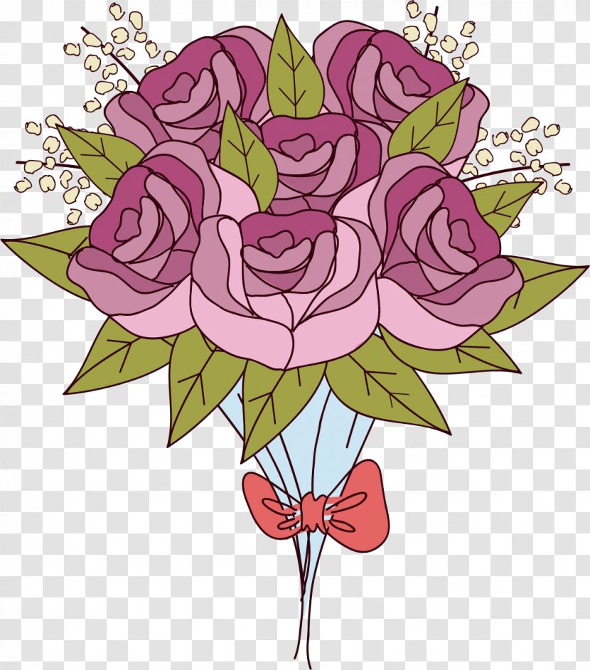 Garden Roses Centifolia Beach Rose Floral Design - Sea - Vector Pink Transparent PNG