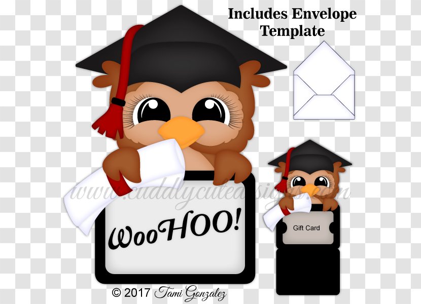 Gift Card Owl School Clip Art - Animal - Graduation Transparent PNG