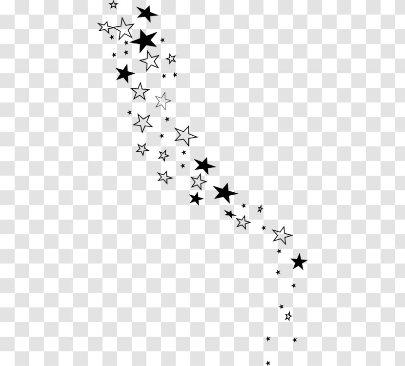 Stencil Silhouette Drawing Unicorn - Stars Black Transparent PNG