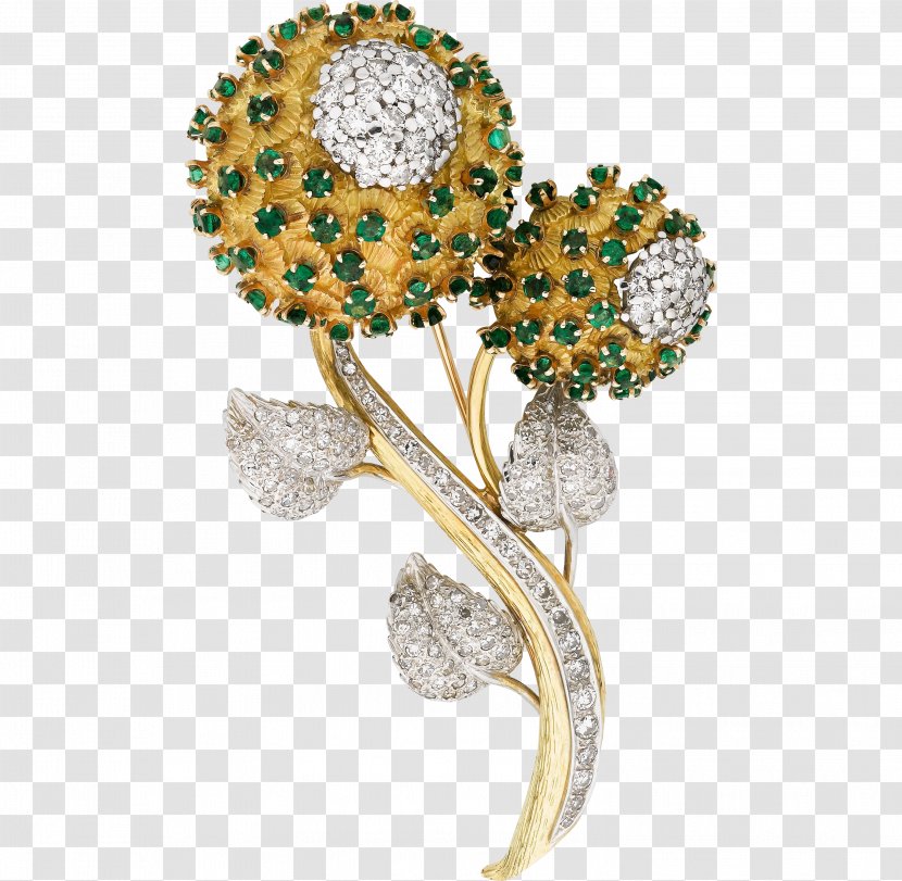 Jewellery Brooch Gemstone - Image File Formats - Flower Jewelry Transparent PNG