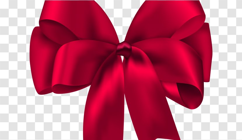 Red Christmas Ribbon - Tie Embellishment Transparent PNG