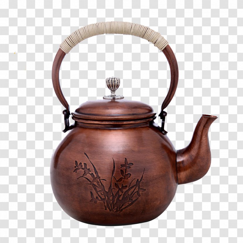 Teapot Kettle - Yixing Clay - Retro Colors Transparent PNG