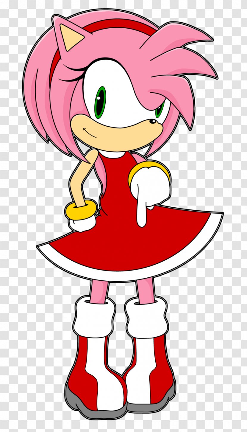 Amy Rose Sonic The Hedgehog Illustration Artist - Watercolor - Ah Border Transparent PNG