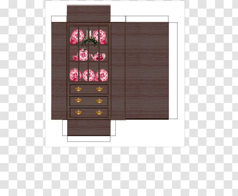 Paper Model Armoires & Wardrobes Dollhouse Cabinetry - House - China Doll Transparent PNG
