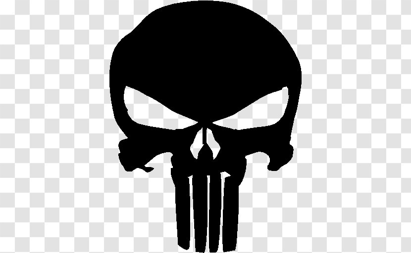 Punisher Vinyl Decal Sticker Bumper - Skull Emblem Transparent PNG