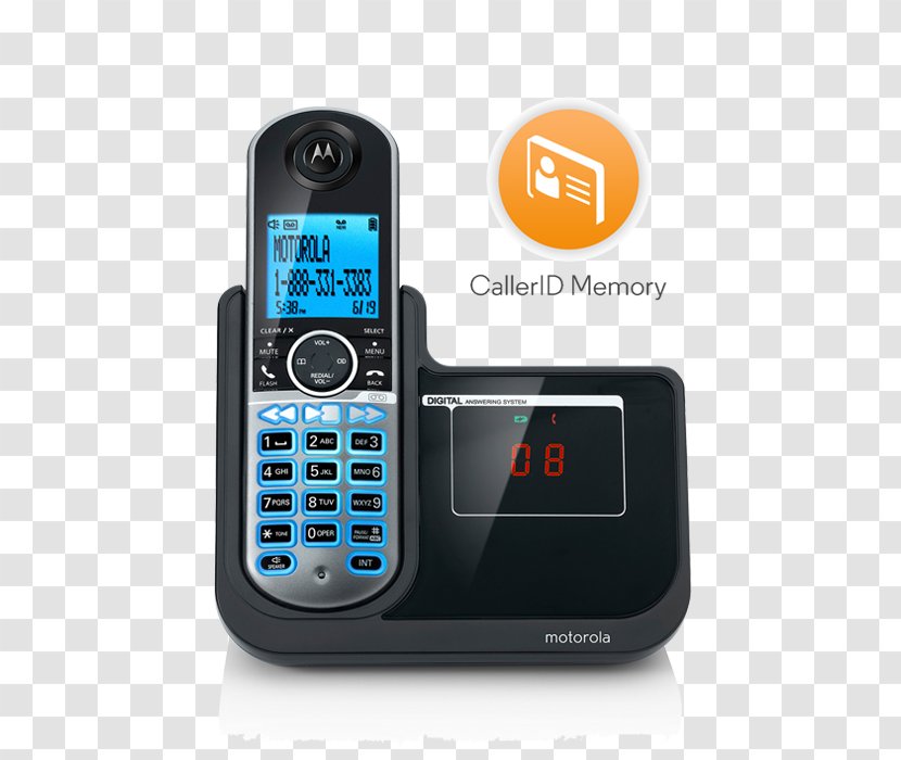 Cordless Telephone Digital Enhanced Telecommunications Handset Home & Business Phones - Communication Device - Answering Machine Transparent PNG