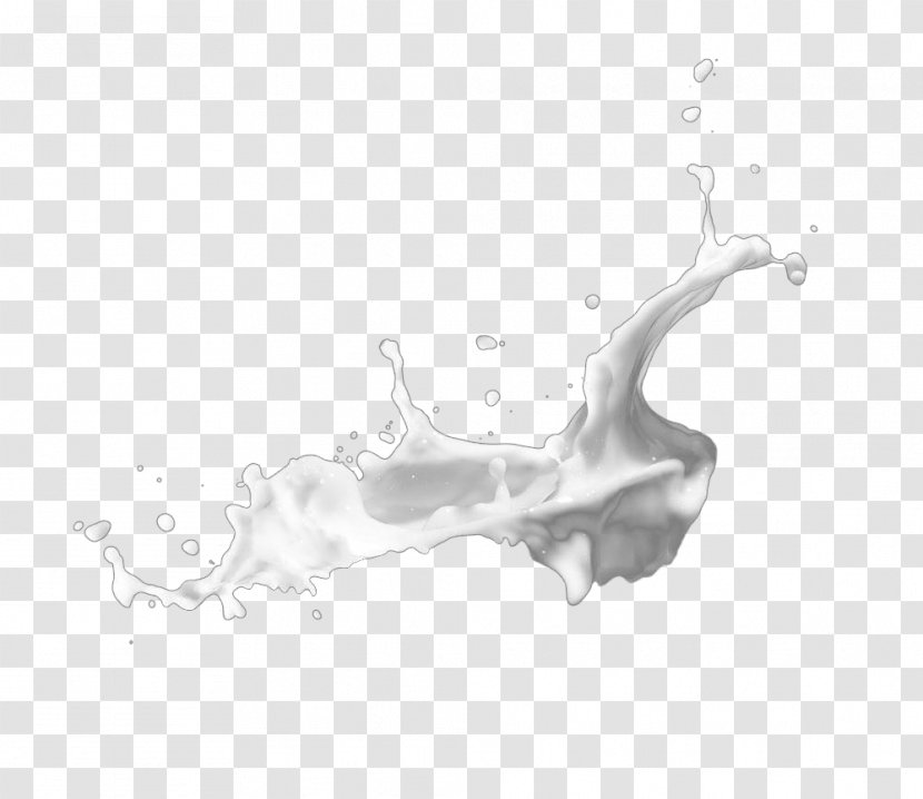 Milk Black And White - Water Transparent PNG