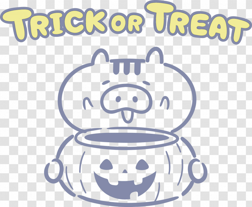 TRICK OR TREAT Happy Halloween Transparent PNG