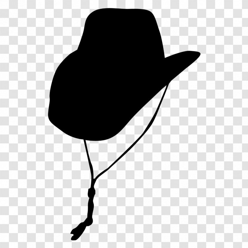 Cowboy Hat Fedora Black & White - M Transparent PNG