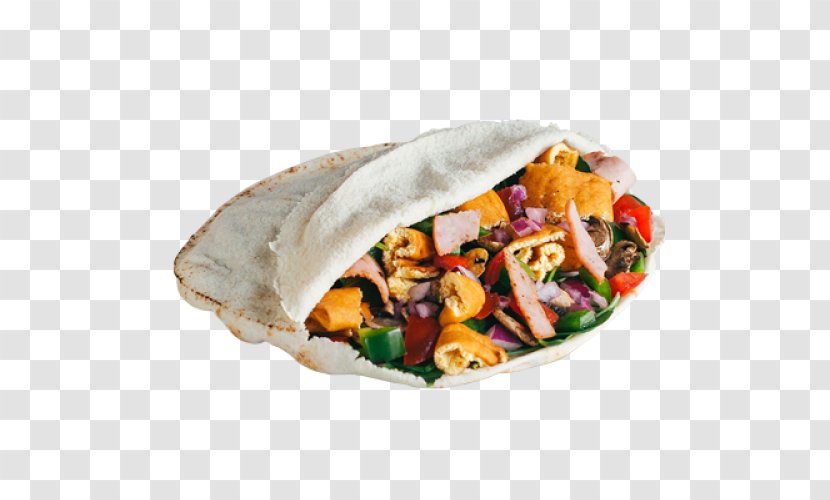 Korean Taco Wrap Pita Ham And Eggs Falafel - Food - Bacon Transparent PNG