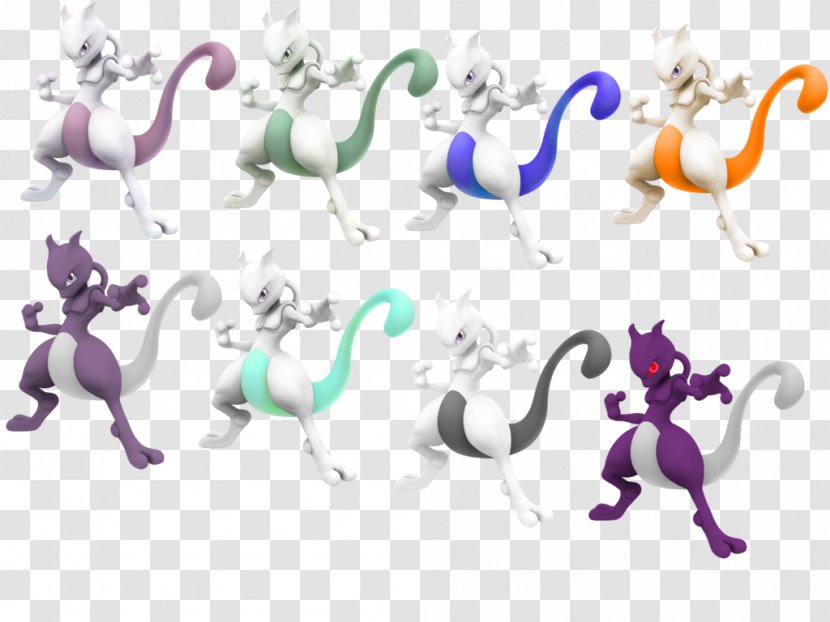 Super Smash Bros. For Nintendo 3DS And Wii U Pokkén Tournament Mewtwo Pokémon Puzzle Challenge - Drawing - Animal Figure Transparent PNG