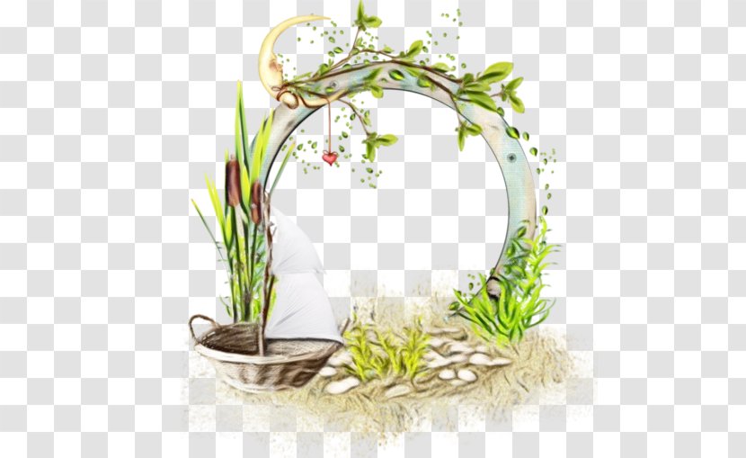 Background Flower Frame - Drawing - Picture Flowerpot Transparent PNG