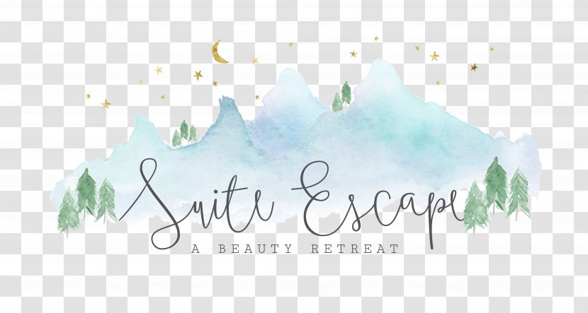 Suite Escape Beauty Retreat Parlour Logo Calligraphy Graphic Design - Artwork - Salon Flyer Transparent PNG
