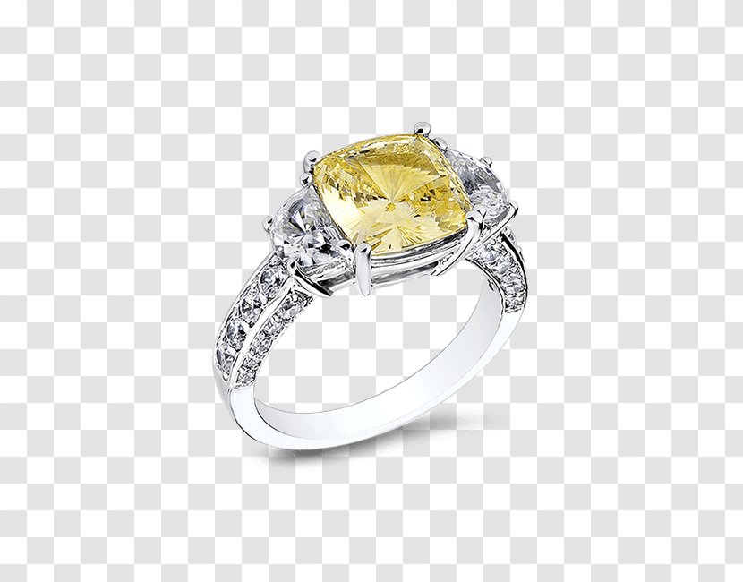 Cubic Zirconia Wedding Ring Gemstone Engagement - Half Moon Necklace 14k Transparent PNG