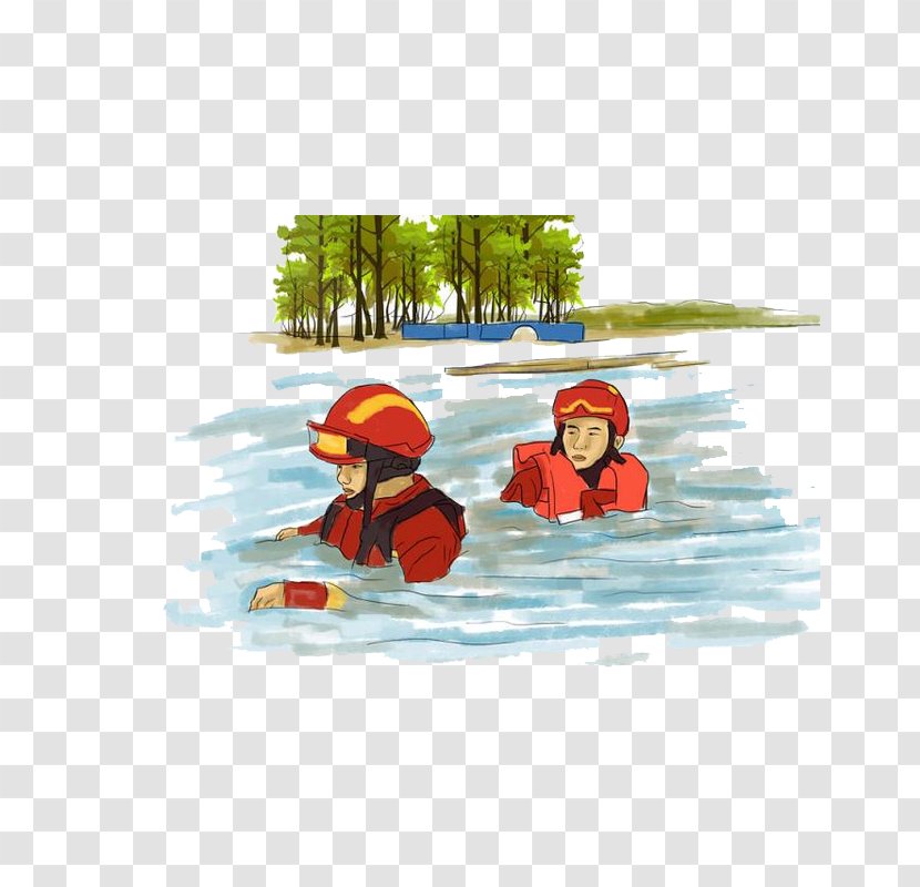 Firefighters Helmet Firefighting - Frame - Flood Transparent PNG