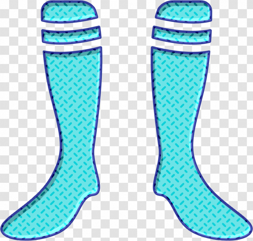 Football Socks With White Lines Design Icon Football Icon Socks Icon Transparent PNG
