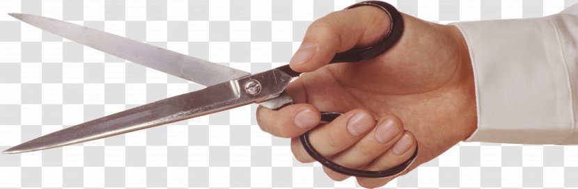 Scissors Hand - Hair Cutting Shears - Image Transparent PNG