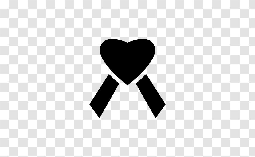 Logo Heart Ribbon - Watercolor - BLACK RIBBON Transparent PNG