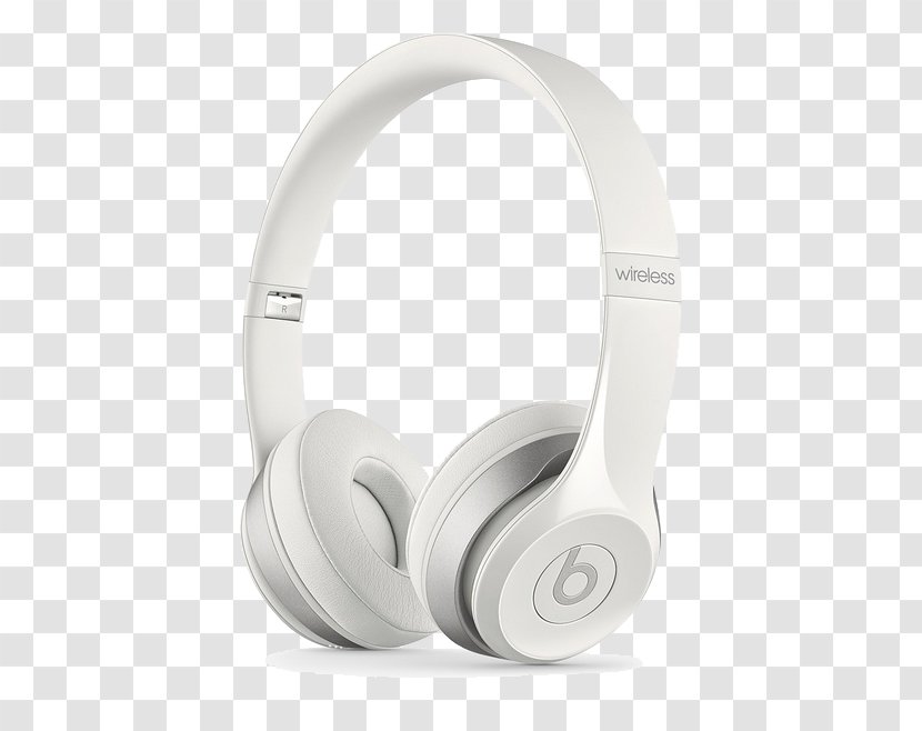 Headphones Beats Electronics Solo3 Wireless Bluetooth - Frame - White Transparent PNG