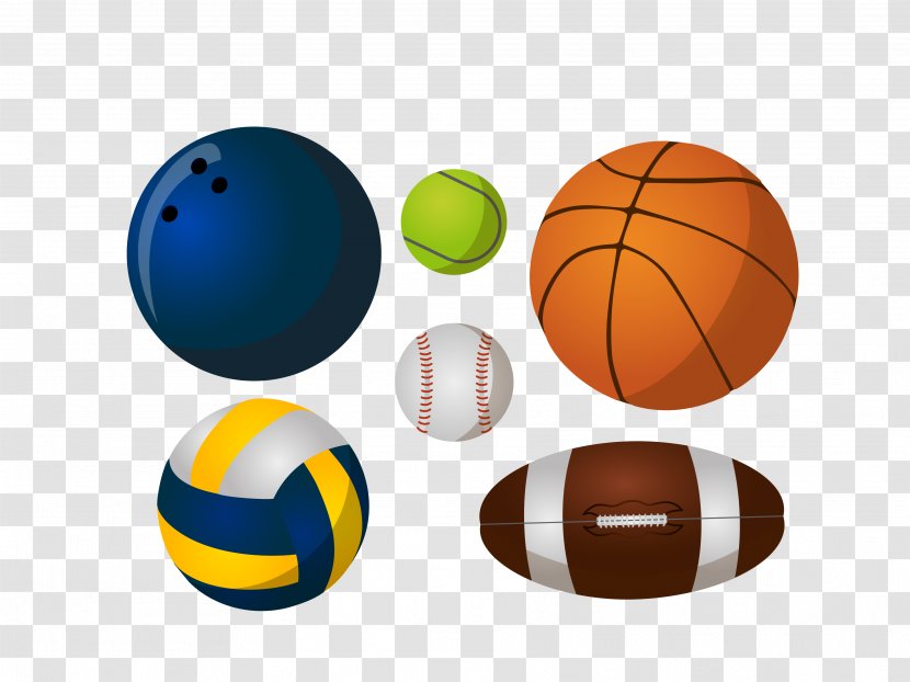Handball Baseball Rugby Football - Vector Balls Transparent PNG