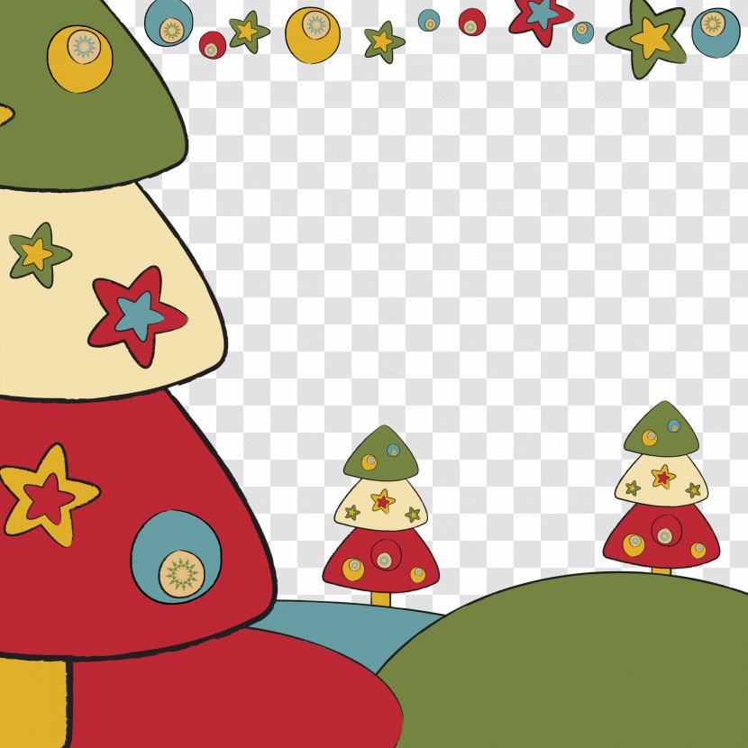 Christmas Cartoon - Fictional Character - Vector Cute Tree Transparent PNG