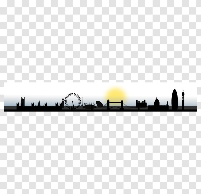 Skyline Silhouette Clip Art - Royaltyfree - Section Transparent PNG