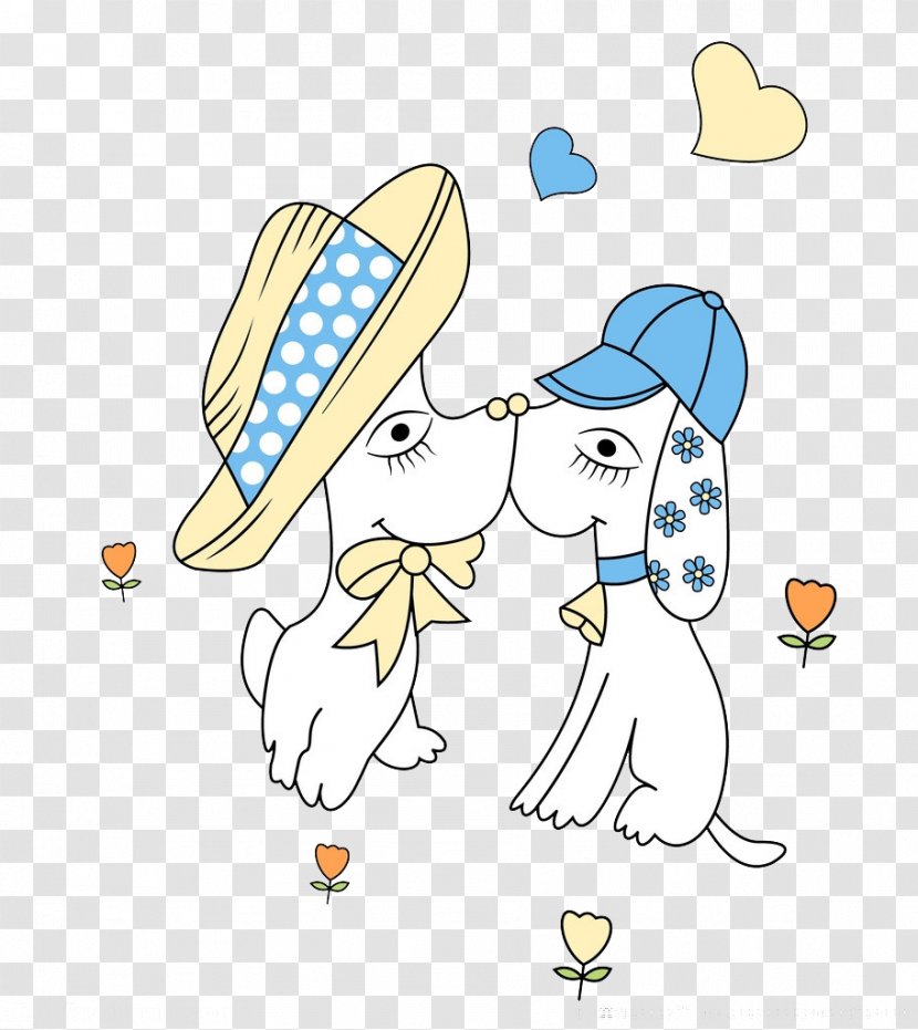 Clip Art - Frame - Puppy Kissing Photo Transparent PNG