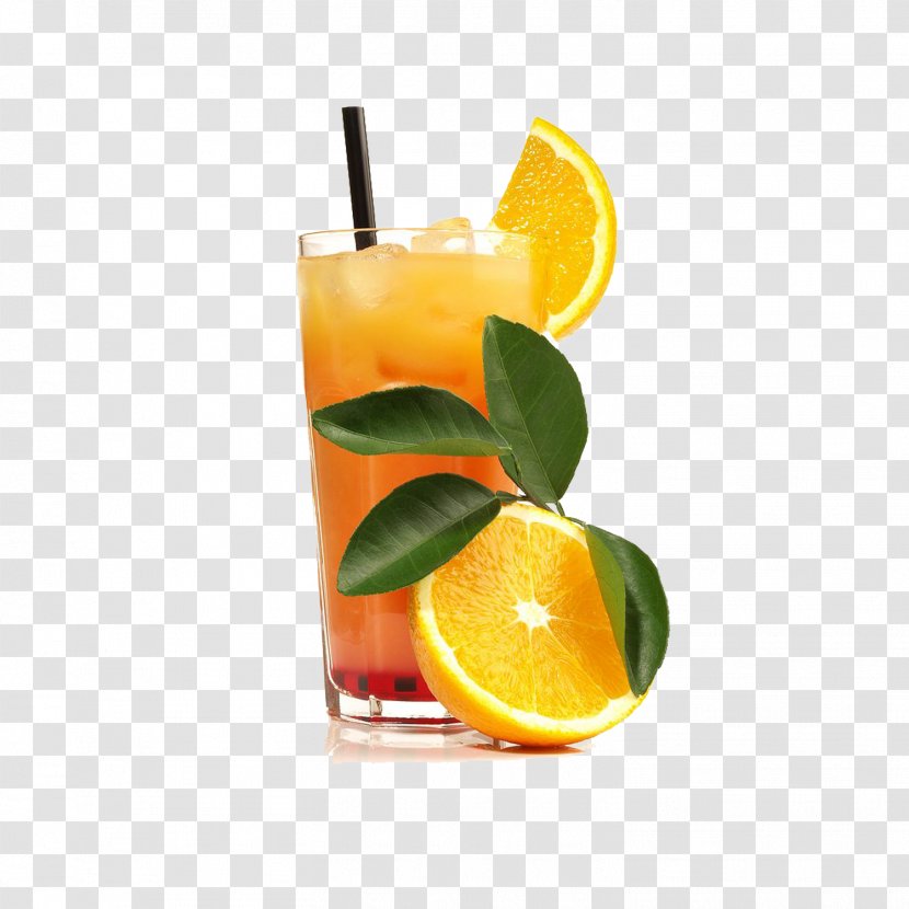 Tequila Sunrise Soft Drink Cocktail Orange Juice - Drinking - Frozen Summer Fresh Fruit Transparent PNG