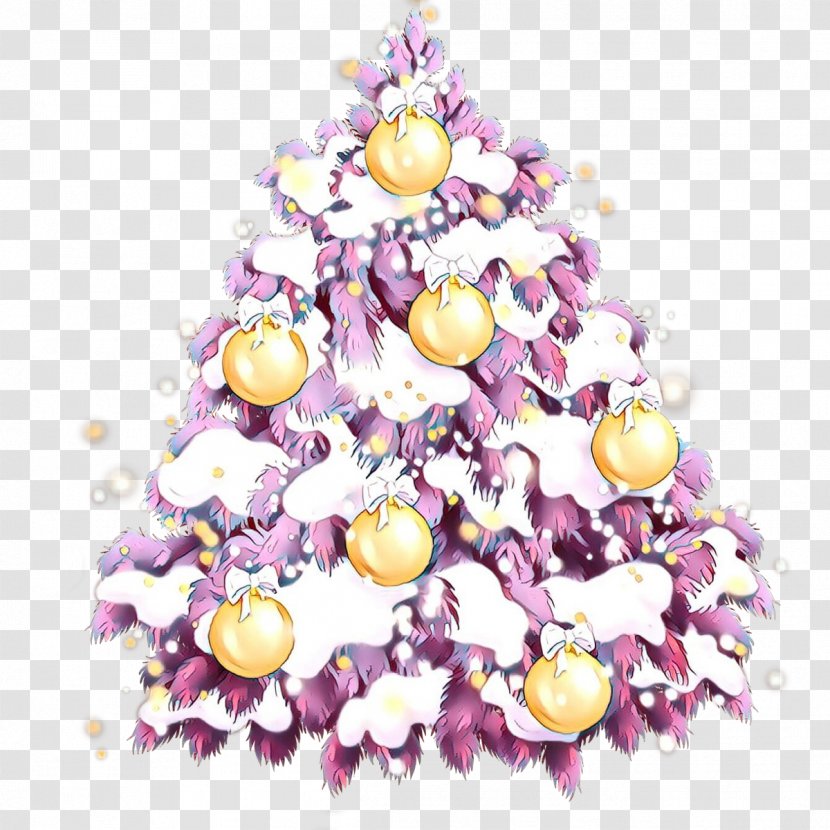 Christmas Tree - Purple - Ornament Plant Transparent PNG