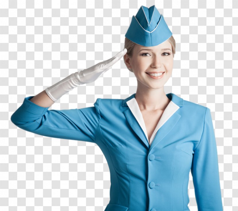 Airplane Flight Attendant Airline Ticket - Uniform Transparent PNG