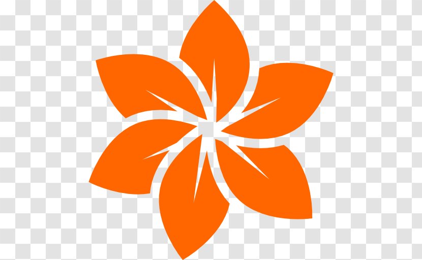 Flower Clip Art - Symbol - Orange Transparent PNG