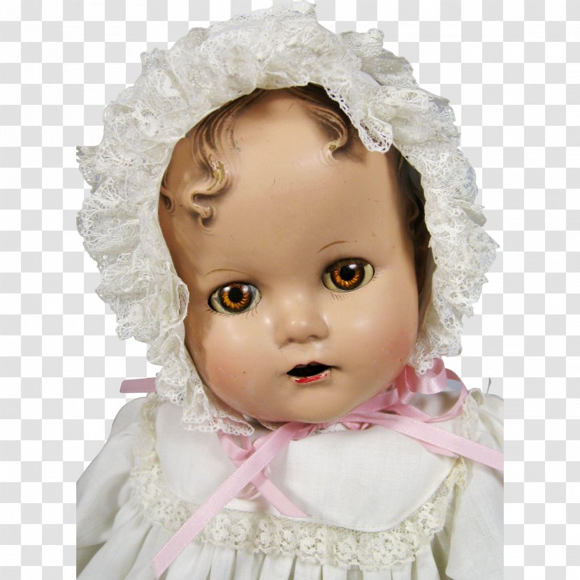 Cheek Doll Eyebrow Infant Brown Hair Transparent PNG