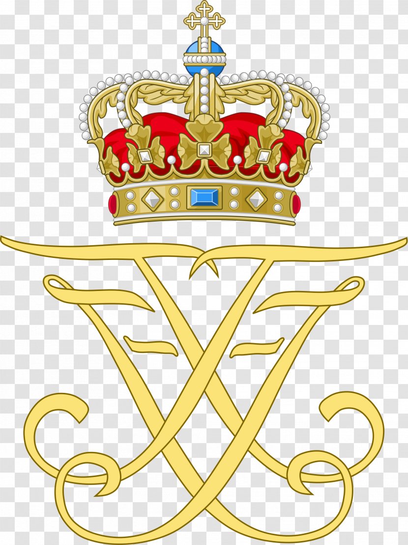 Royal Cypher Monogram Danish Family Crown Regalia - Charles Prince Of Wales - Victoria Day Border Transparent PNG