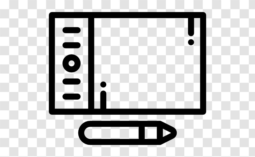 Floppy Disk Electronics Font - Black And White - Graphics Tablet Transparent PNG