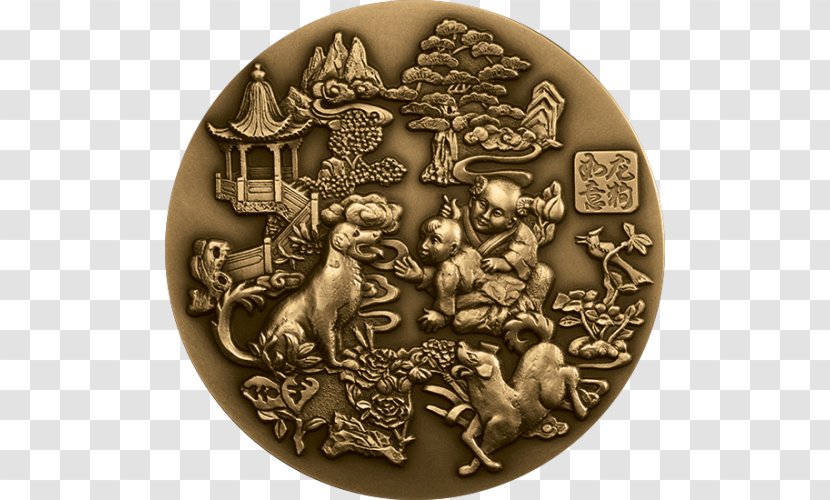 Medal Coin Polish Mint Bronze - Numismatics - The 12 Chinese Zodiacs Transparent PNG