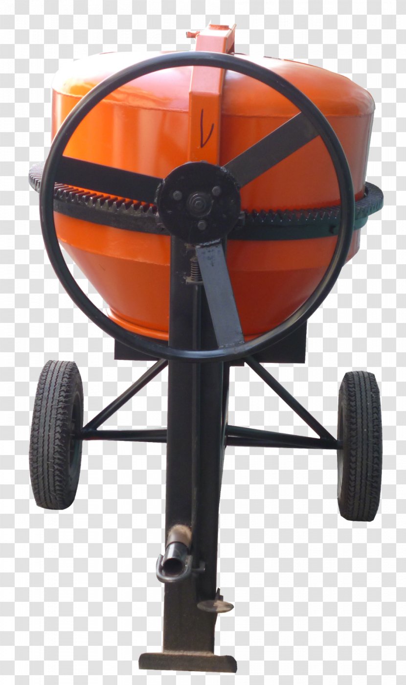 Wheelbarrow Concrete Cement Betongbil Factory - Orange - Concreto Transparent PNG