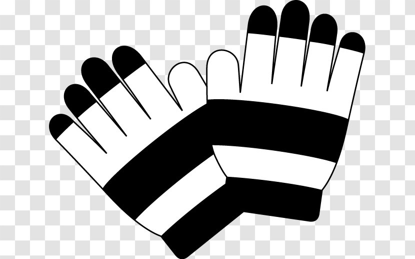 Glove Black And White Finger Clip Art - Idea - D Day Transparent PNG